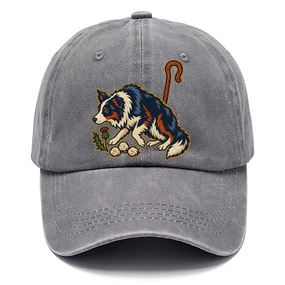 Shepherd Crook Sheepdog And Wool Sprig Uk Culture Heritage Classic Cap – Urban Haze