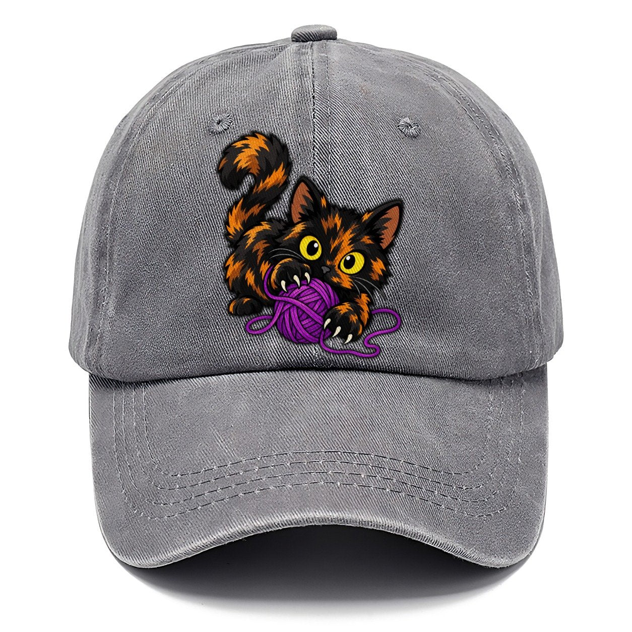 Tortoiseshell Playing Yarn Peeking Cats Classic Cap – Urban Haze