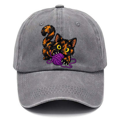 Tortoiseshell Playing Yarn Peeking Cats Classic Cap – Urban Haze