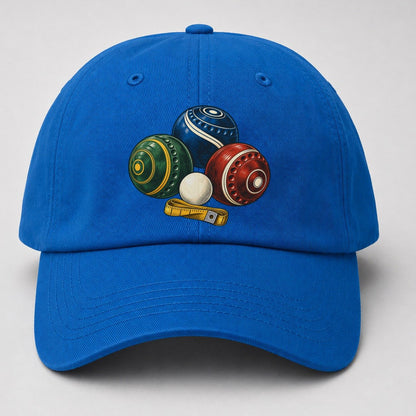 Lawn Bowls And White Jack Australia Cultural Icons Baseball Cap – Blue
