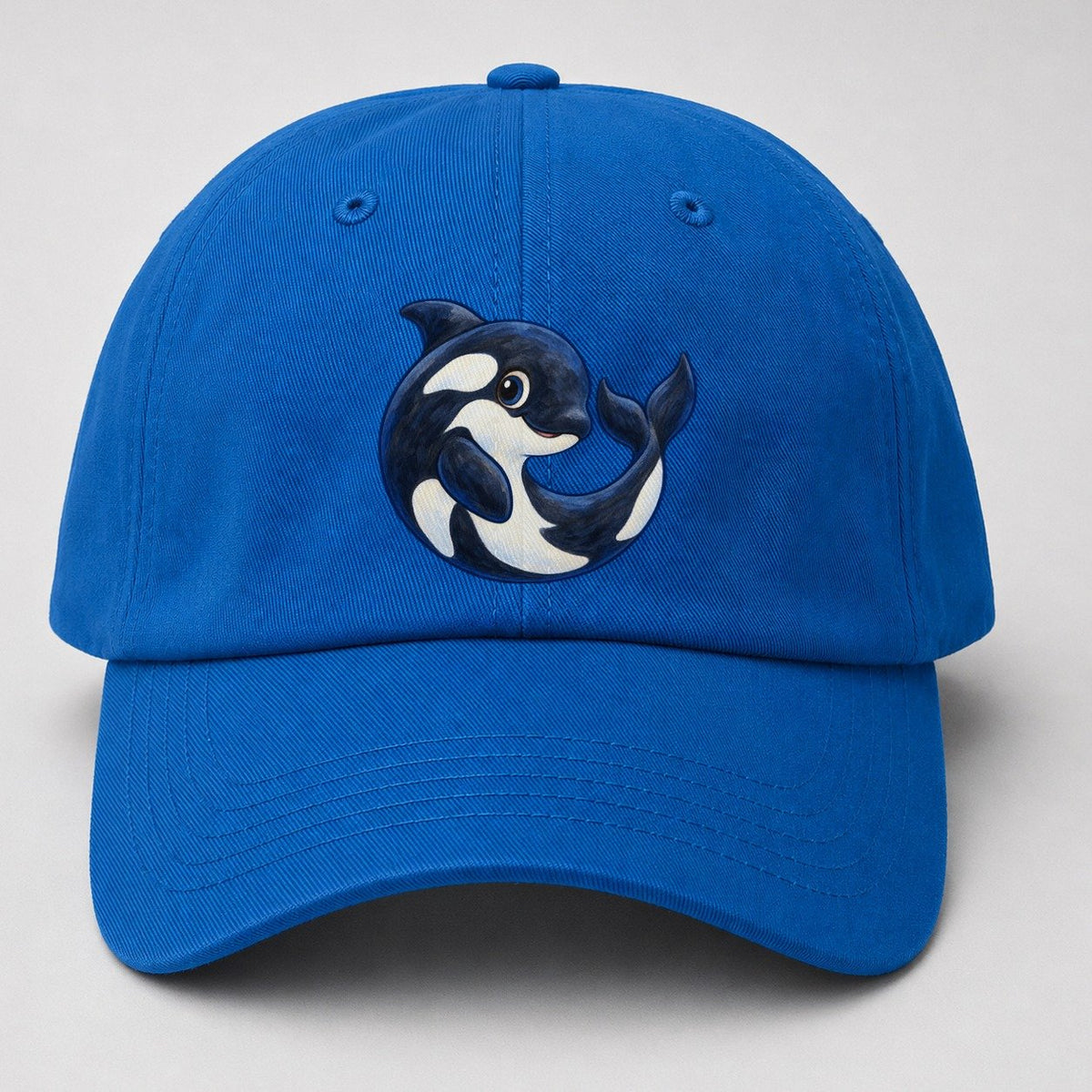 Orca Moon Curl Sea Sprite Baseball Cap – Blue