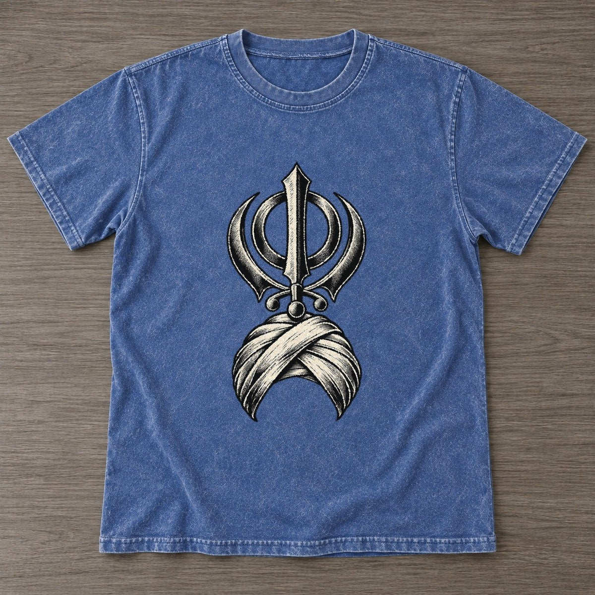 Washed Blue — front view