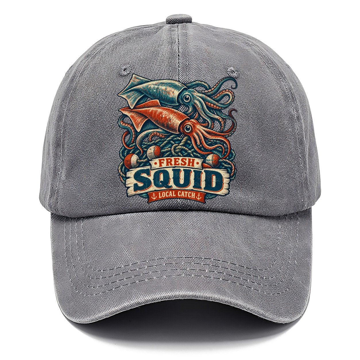 Squid And Net Stack Fishing Club Classic Cap – Urban Haze