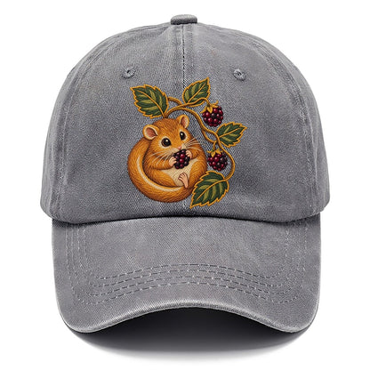 British Hedgerow Dormouse And Blackberries Uk Culture Heritage Classic Cap – Urban Haze