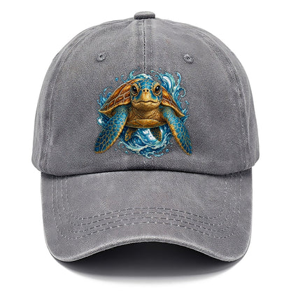 Ornate Sea Turtle Waves Classic Cap – Urban Haze