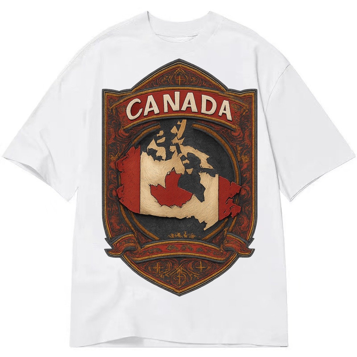 Canada Map Classic T-shirt – White