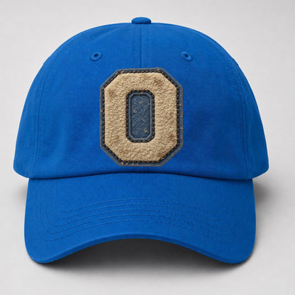 Varsity Chenille O Monogram Baseball Cap – Blue