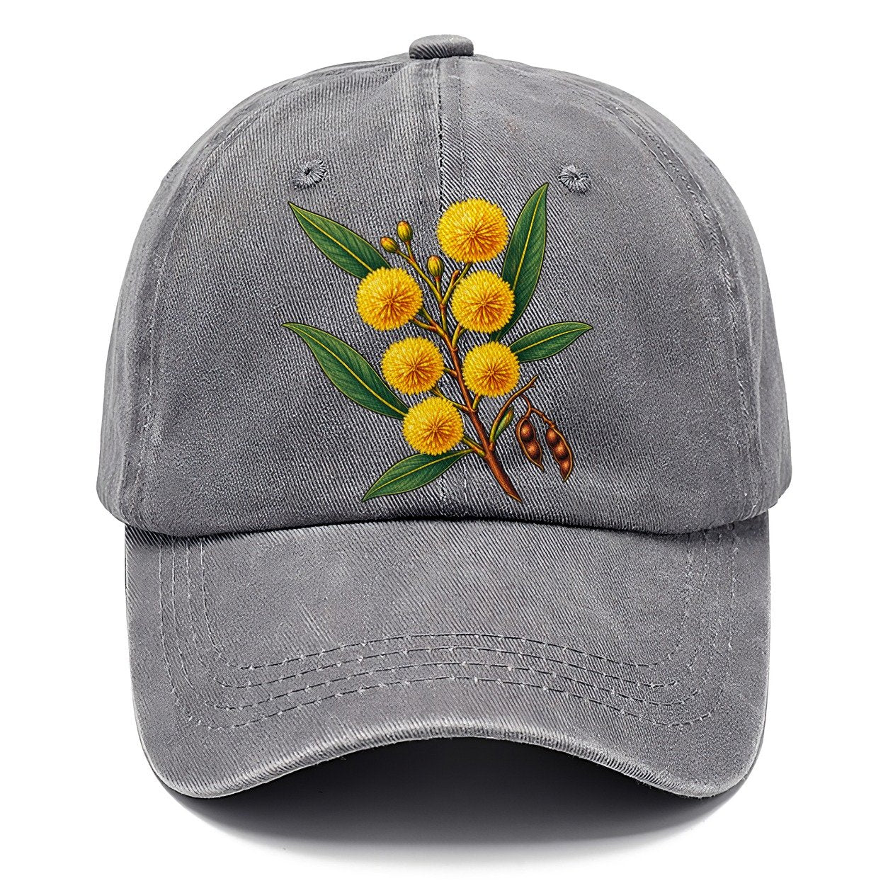 Golden Wattle Flowering Sprig Australia Cultural Icons Classic Cap – Urban Haze