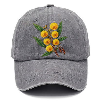 Golden Wattle Flowering Sprig Australia Cultural Icons Classic Cap – Urban Haze
