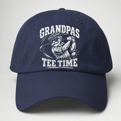 Grandpas Tee Time Golf Life Baseball Cap – Twilight Navy