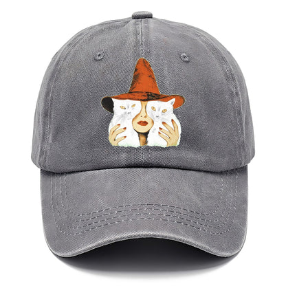 Witch Face With Cats Classic Cap – Urban Haze