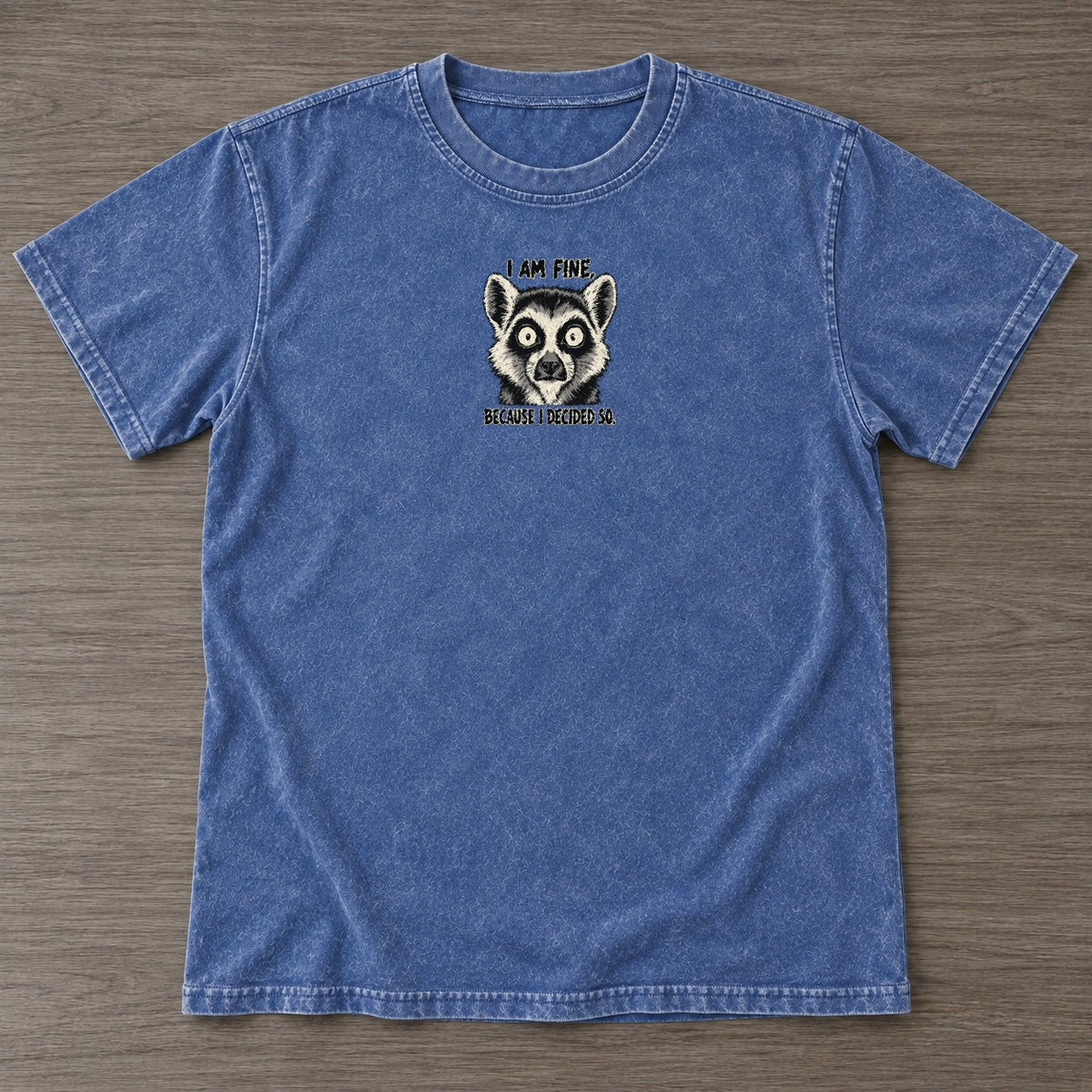 Washed Blue — front view