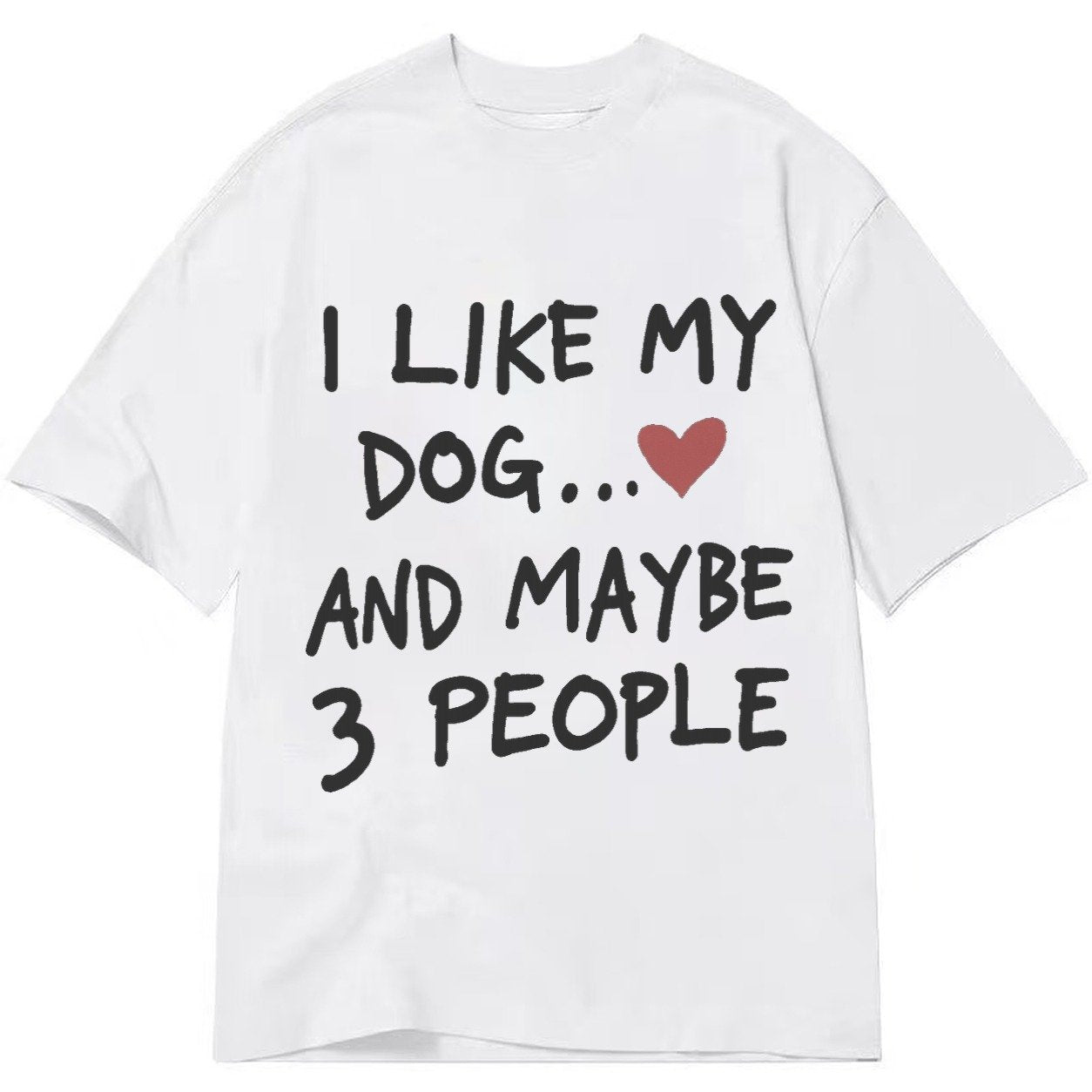 Dog Maybe 3 People Classic T-shirt – White