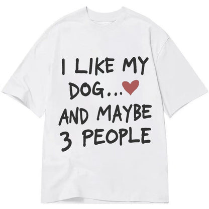 Dog Maybe 3 People Classic T-shirt – White