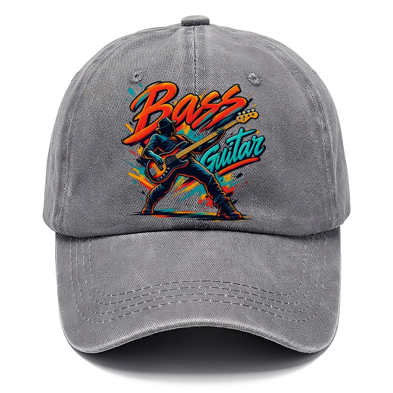 Bass Guitar Wordmark Music Instruments Classic Cap – Urban Haze