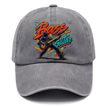 Bass Guitar Wordmark Music Instruments Classic Cap – Urban Haze