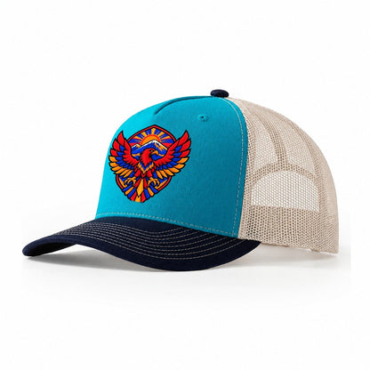 Armenia Minimal Emblem Country Logos Trucker Hat – Teal Navy