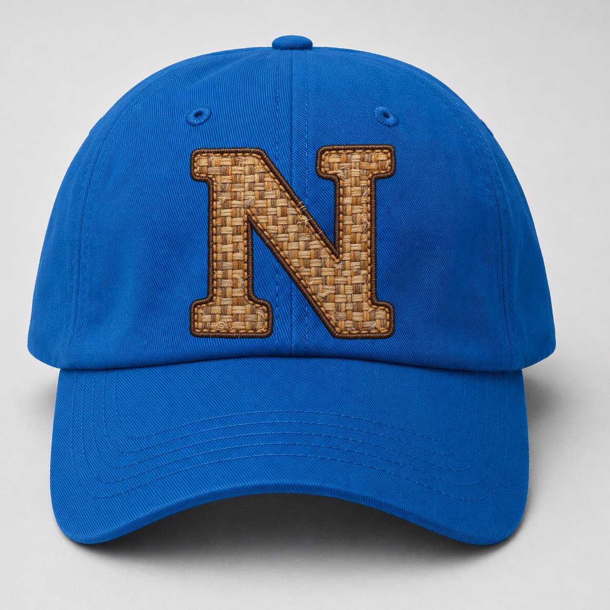 Woven Tweed N Monogram Baseball Cap – Blue