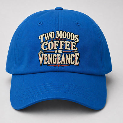 Two Moods Coffee And Vengeance American Wit Baseball Cap – Blue
