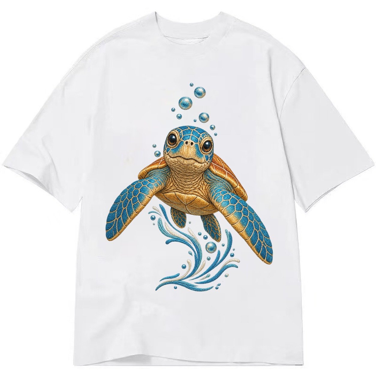 Sea Turtle Serenity Classic T-shirt – White
