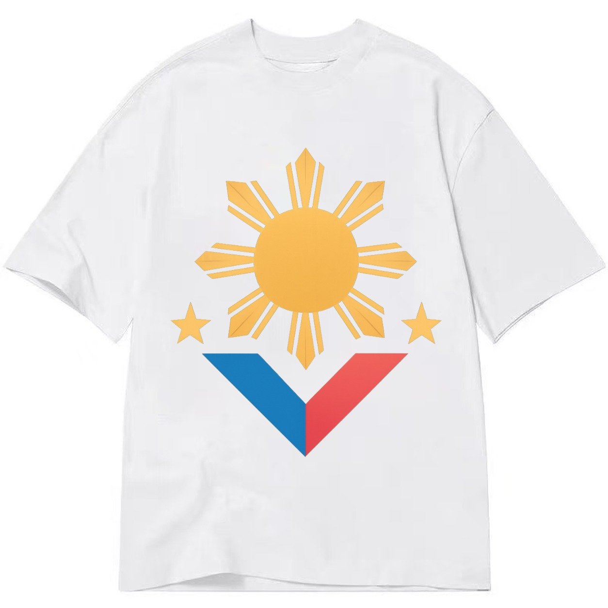 Philippines Flag Sun And Classic T-shirt – White