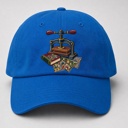 Bookbinder Press And Marbled Pages Uk Culture Heritage Baseball Cap – Blue