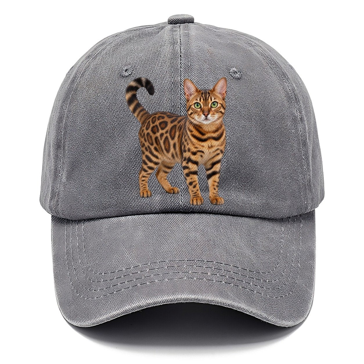 Bengal Standing Three Quarter Realistic Cat Portrait Classic Cap – Urban Haze