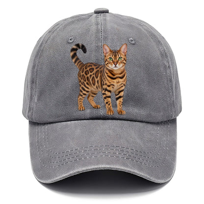 Bengal Standing Three Quarter Realistic Cat Portrait Classic Cap – Urban Haze