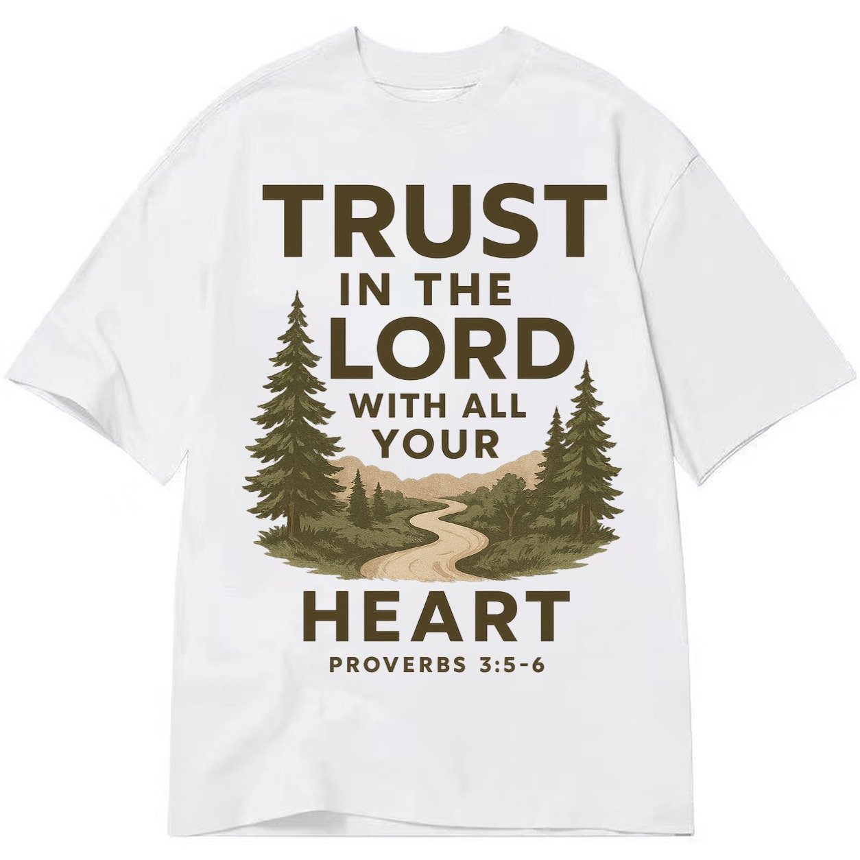 Proverbs 35 6 Path Classic T-shirt – White