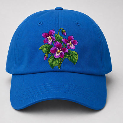 New Brunswick Purple Violet Canada Cultural Icons Baseball Cap – Blue