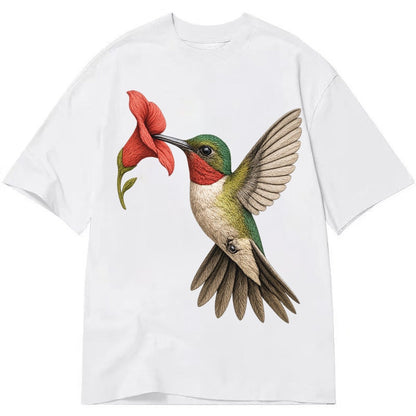 Hummingbird Harmony Classic T-shirt – White