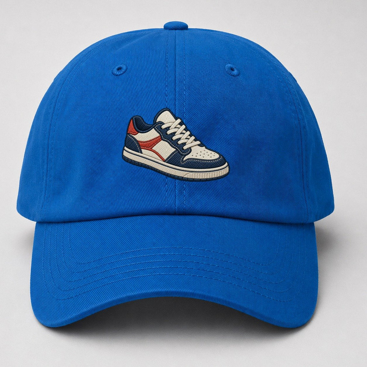 Low Top Court Sneaker Tiny Solo Marks Baseball Cap – Blue