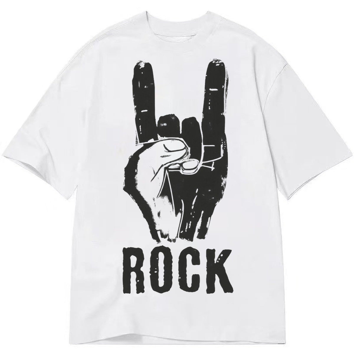 Hand Horn Rock N Roll Classic T-shirt – White