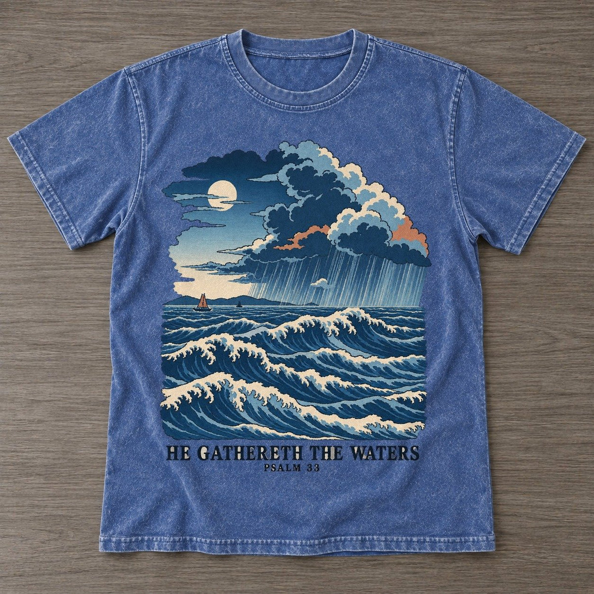 Washed Blue — front view