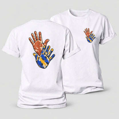 Clay And Color Hands Clay Color Makers Women's Cotton T-Shirt – White