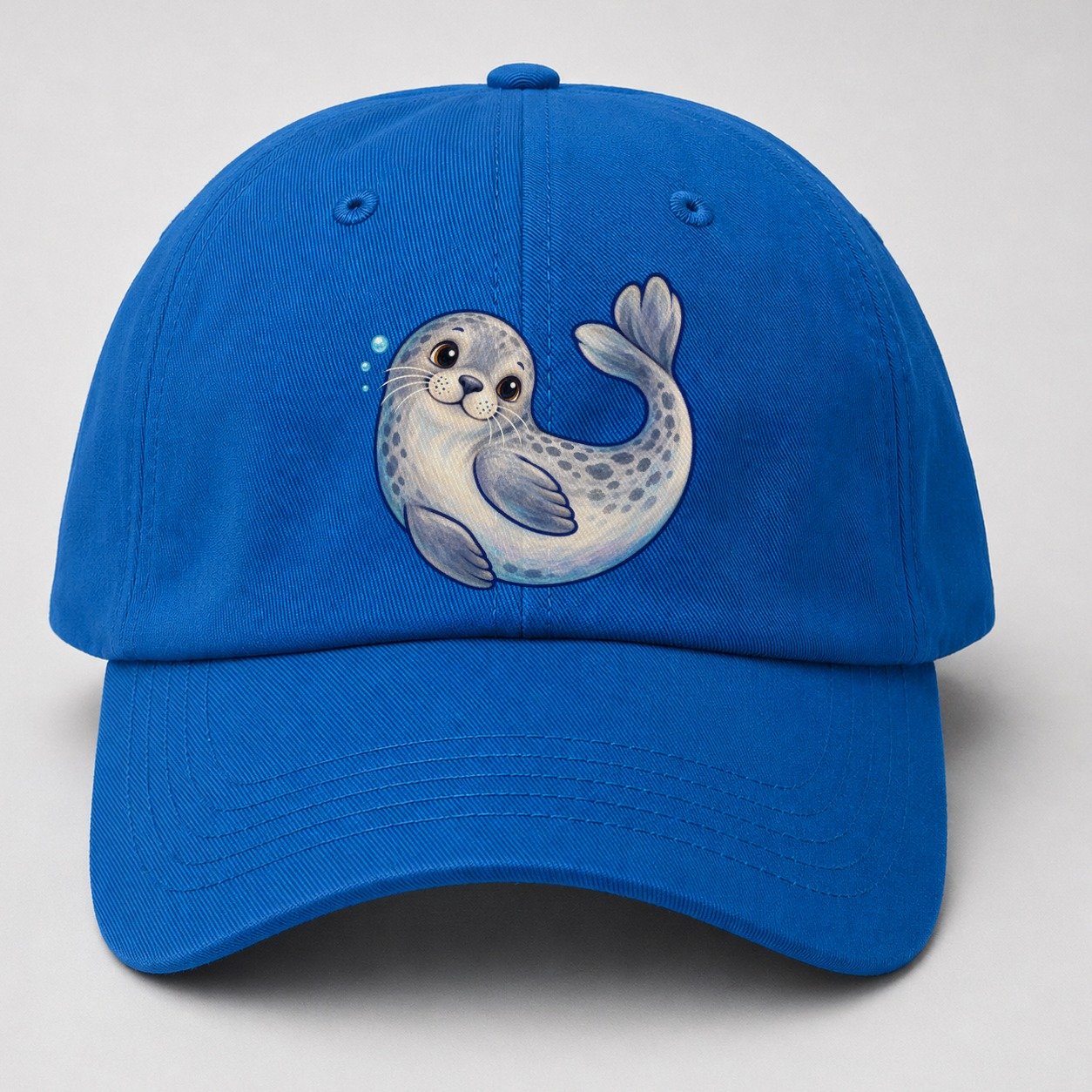 Seal Side Roll Sea Sprite Baseball Cap – Blue