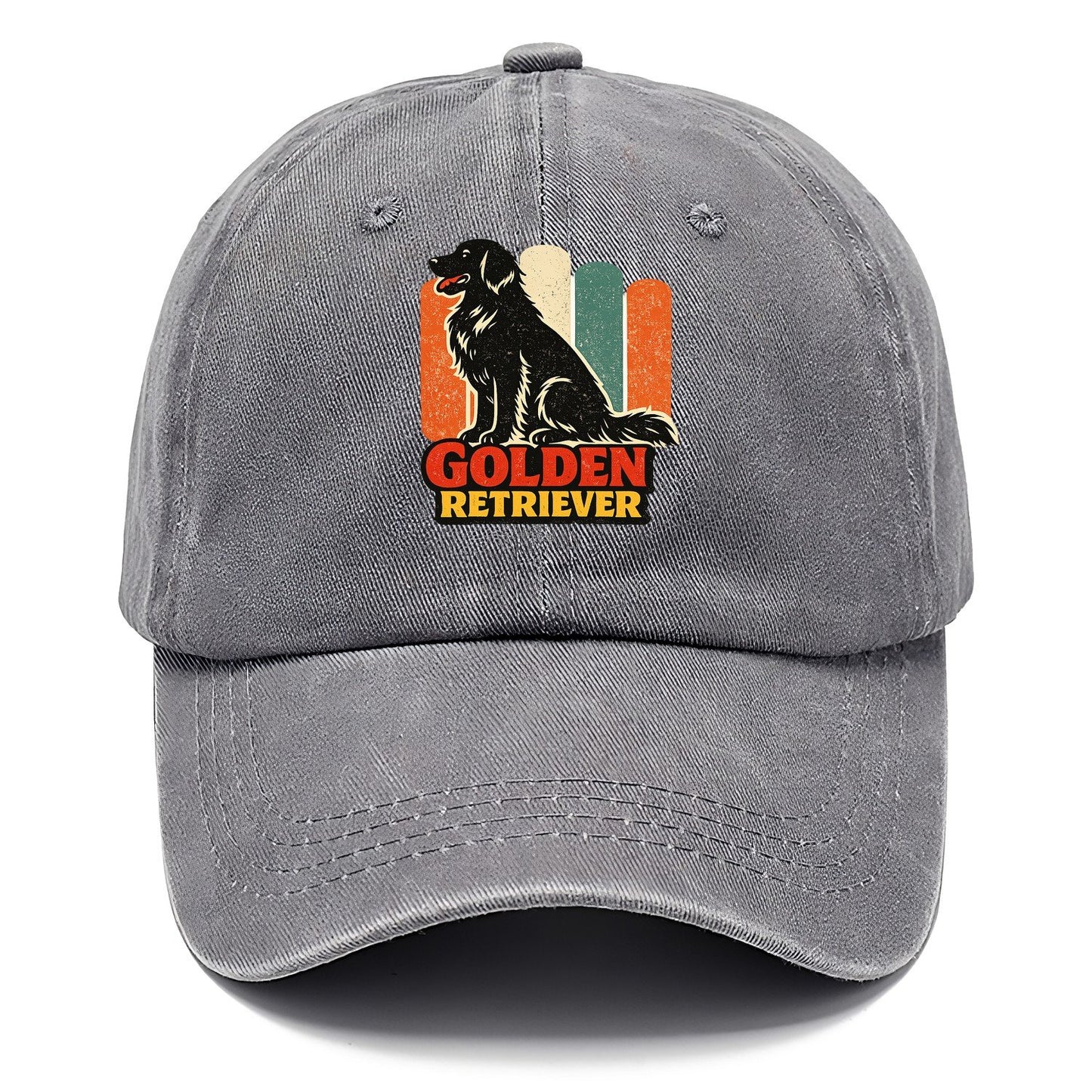 Retro Golden Retriever Silhouette Classic Cap – Urban Haze