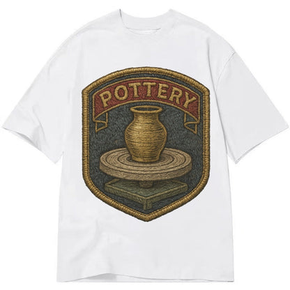 Pottery Wheel Classic T-shirt – White