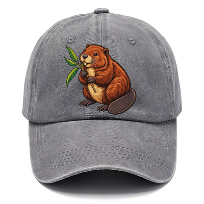 North American Beaver And Willow Sprig Canada Cultural Icons Classic Cap – Urban Haze