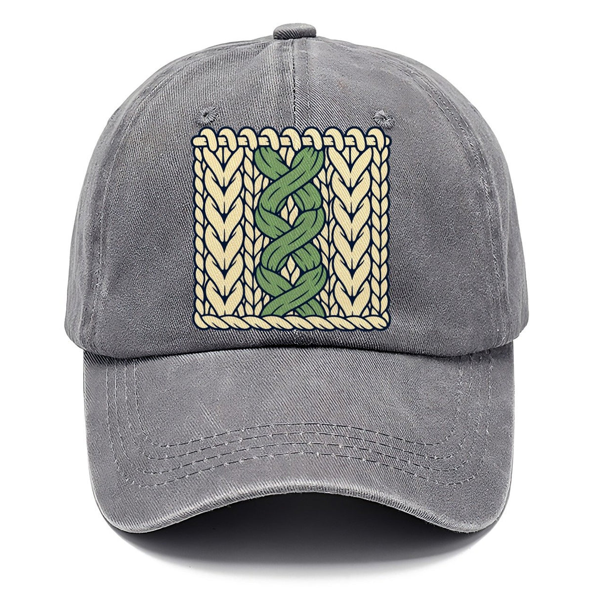 Cable Stitch Swatch Yarn Crafts Classic Cap – Urban Haze