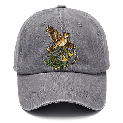 South Downs Skylark And Cowslip Uk Culture Heritage Classic Cap – Urban Haze