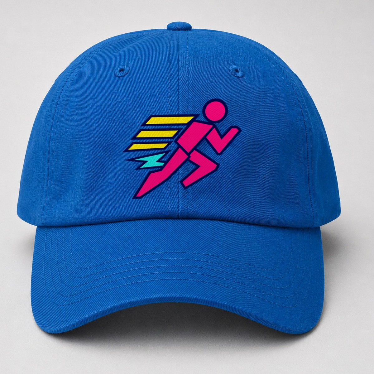Slab Runner Splash 90S Running Clubs Baseball Cap – Blue