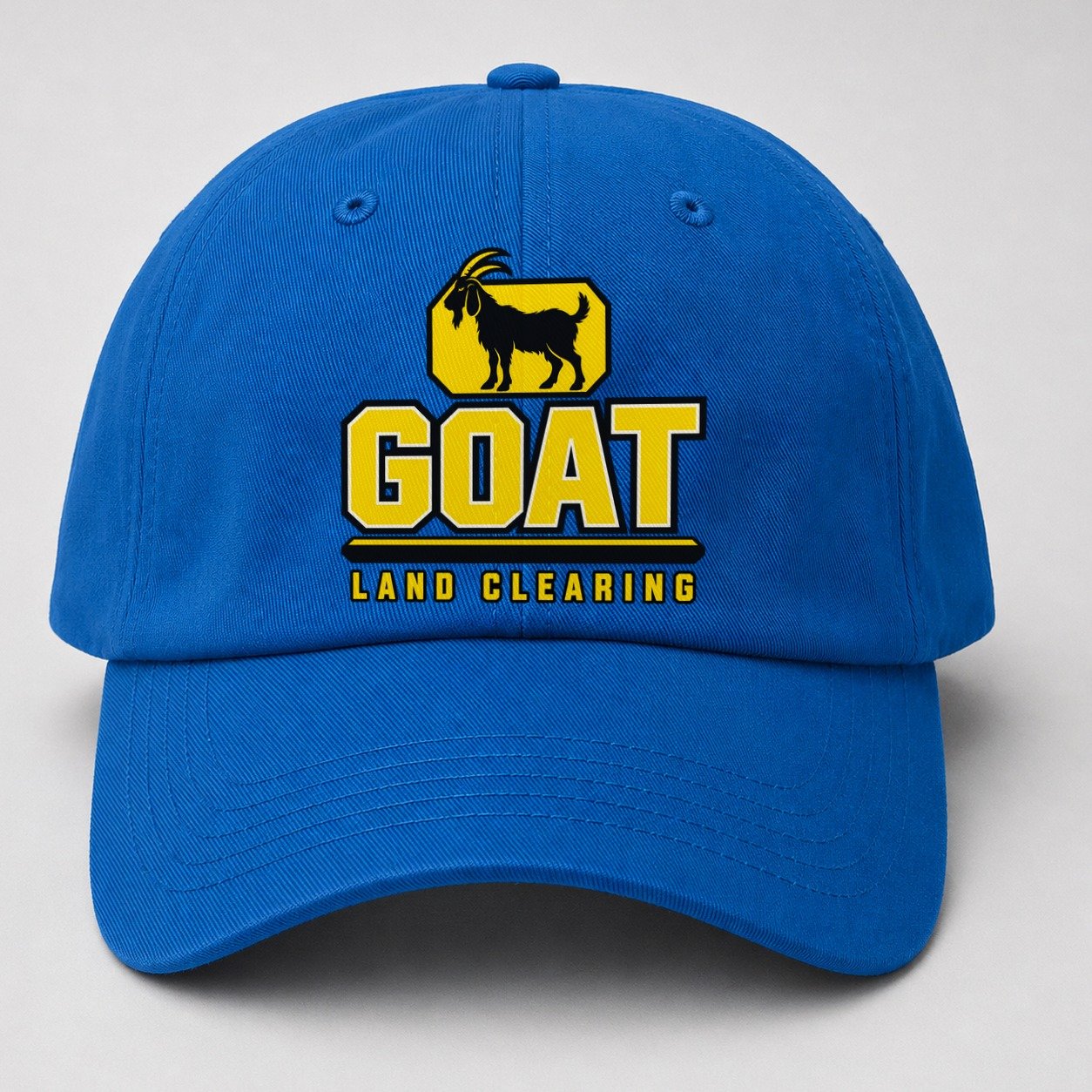 Goat Land Clearing Heavy Duty Baseball Cap – Blue