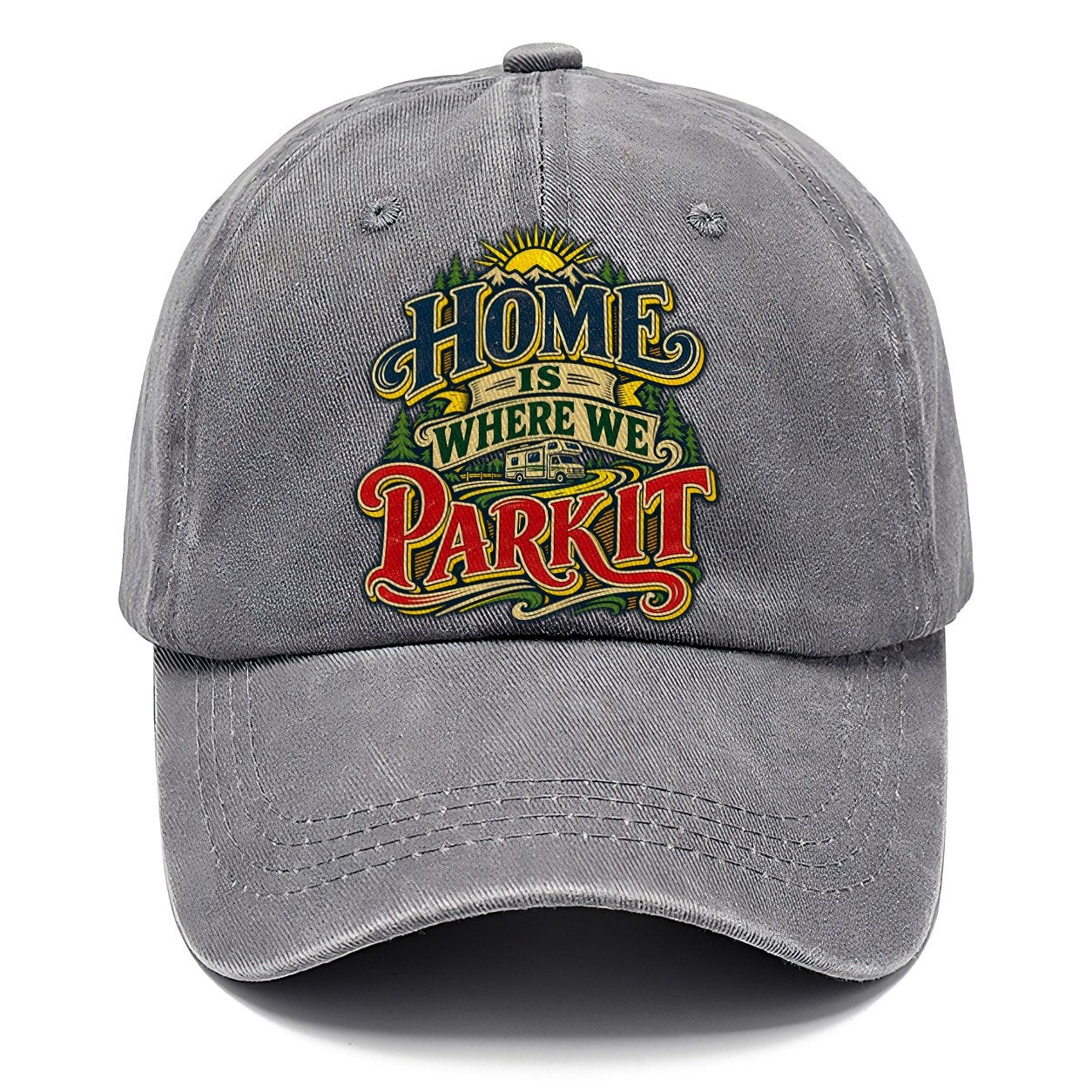 Home Is Where We Park It Retired Living Classic Cap – Urban Haze