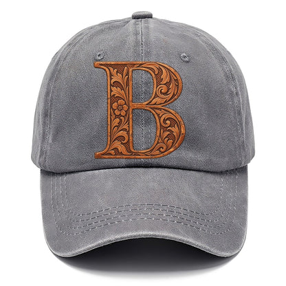 Tooled Leather B Monogram Classic Cap – Urban Haze