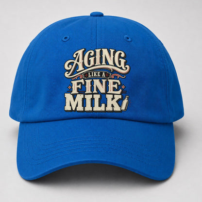 Aging Like A Fine Milk American Wit Baseball Cap – Blue