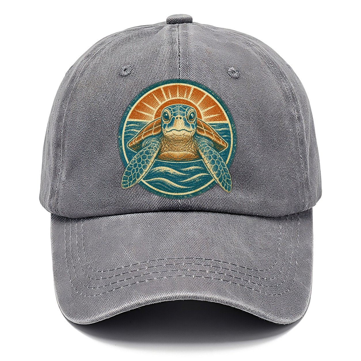 Vintage Sea Turtle Sunrise Classic Cap – Urban Haze