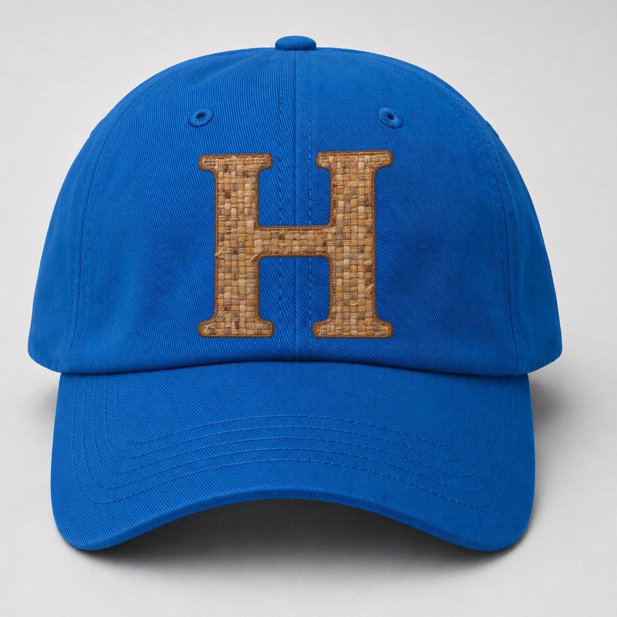 Woven Tweed H Monogram Baseball Cap – Blue