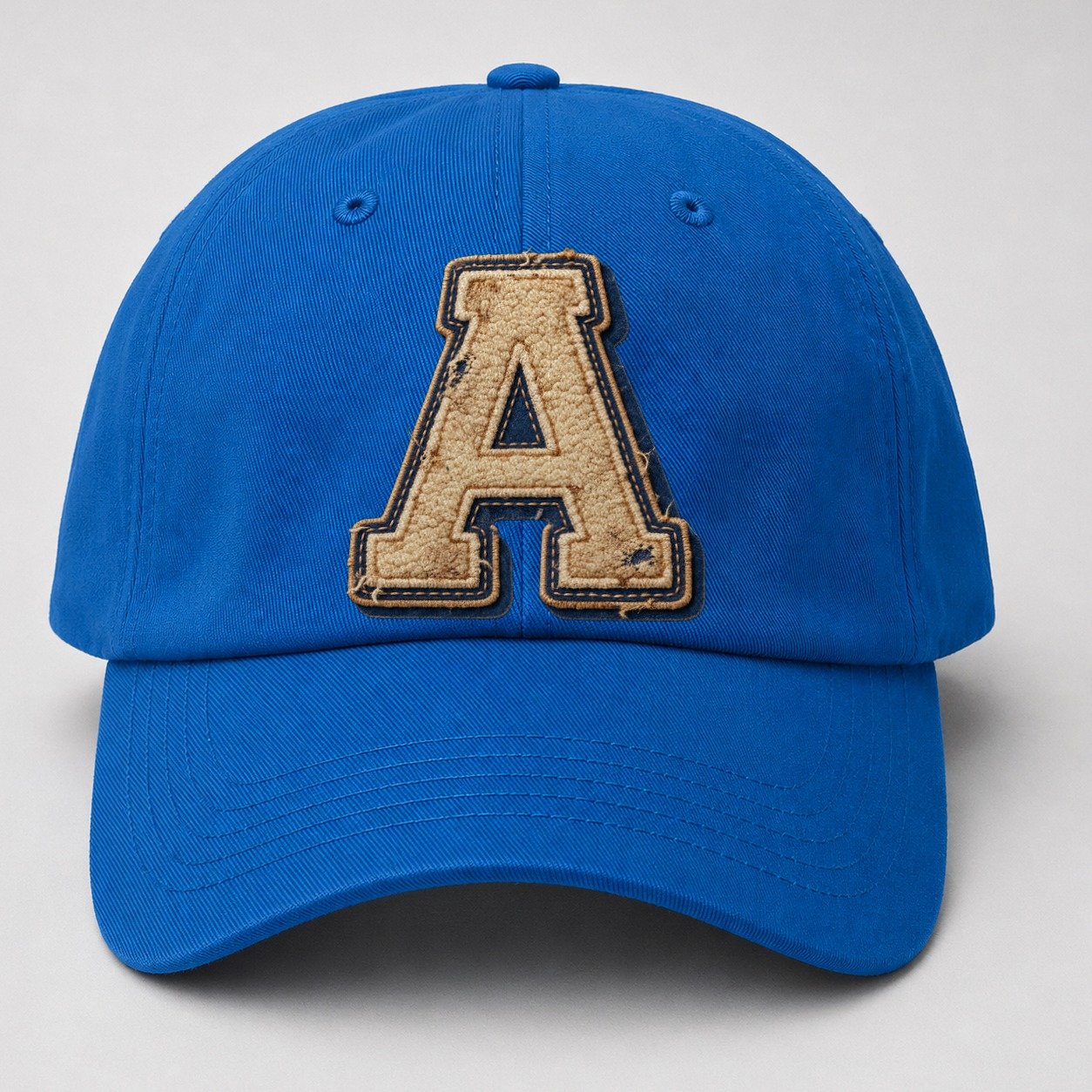 Varsity Chenille A Monogram Baseball Cap – Blue