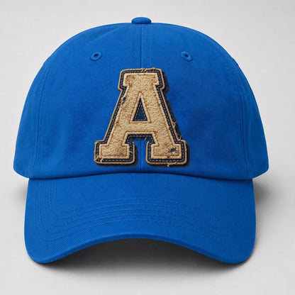 Varsity Chenille A Monogram Baseball Cap – Blue